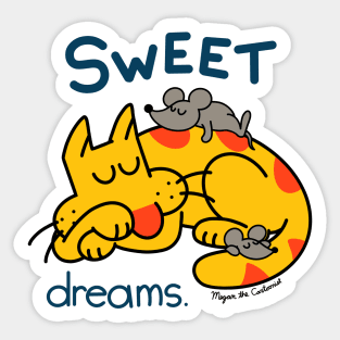"Sweet Dreams" Herb the Cat Sticker